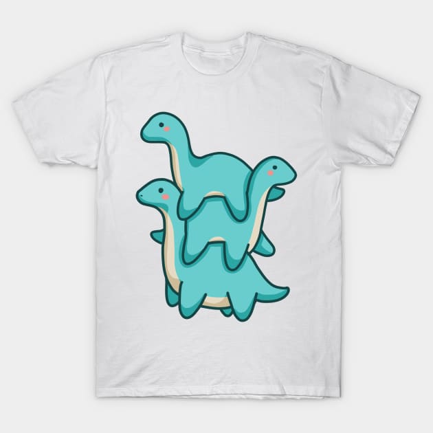 Dino tower, long neck, Dinosaurus. T-Shirt by hugadino